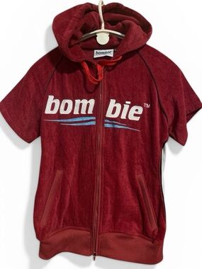 Bombie Wear - zip up Terry cloth hoodie short sleeve xl